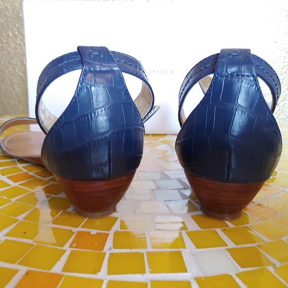 Tommy Hilfiger Navy Blue Ankel Strap Sandal - Picture 3 of 3